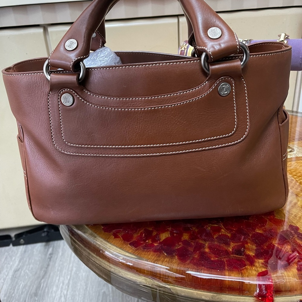 Celine Handbag Authentic In Soft Leather - image 5